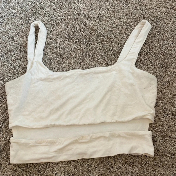 White cut out crop top - Picture 1 of 3